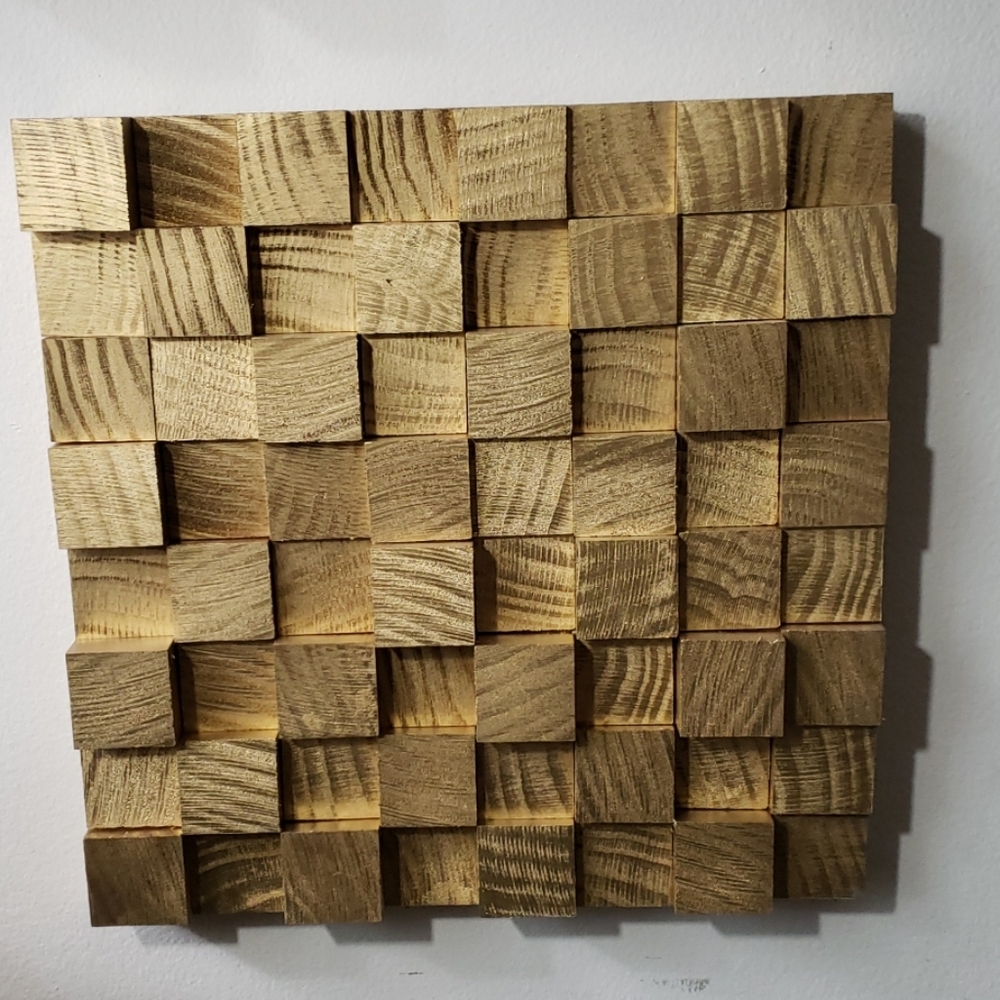Gold wood wall decor